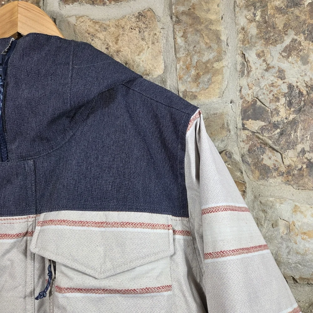 Burton Covert Striped Insulated Snowboard Ski Jacket Coat